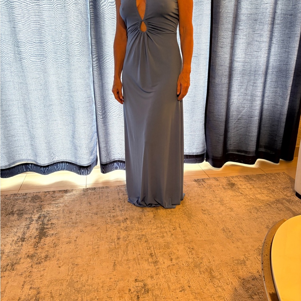 Elegant Blue Maxi Dress